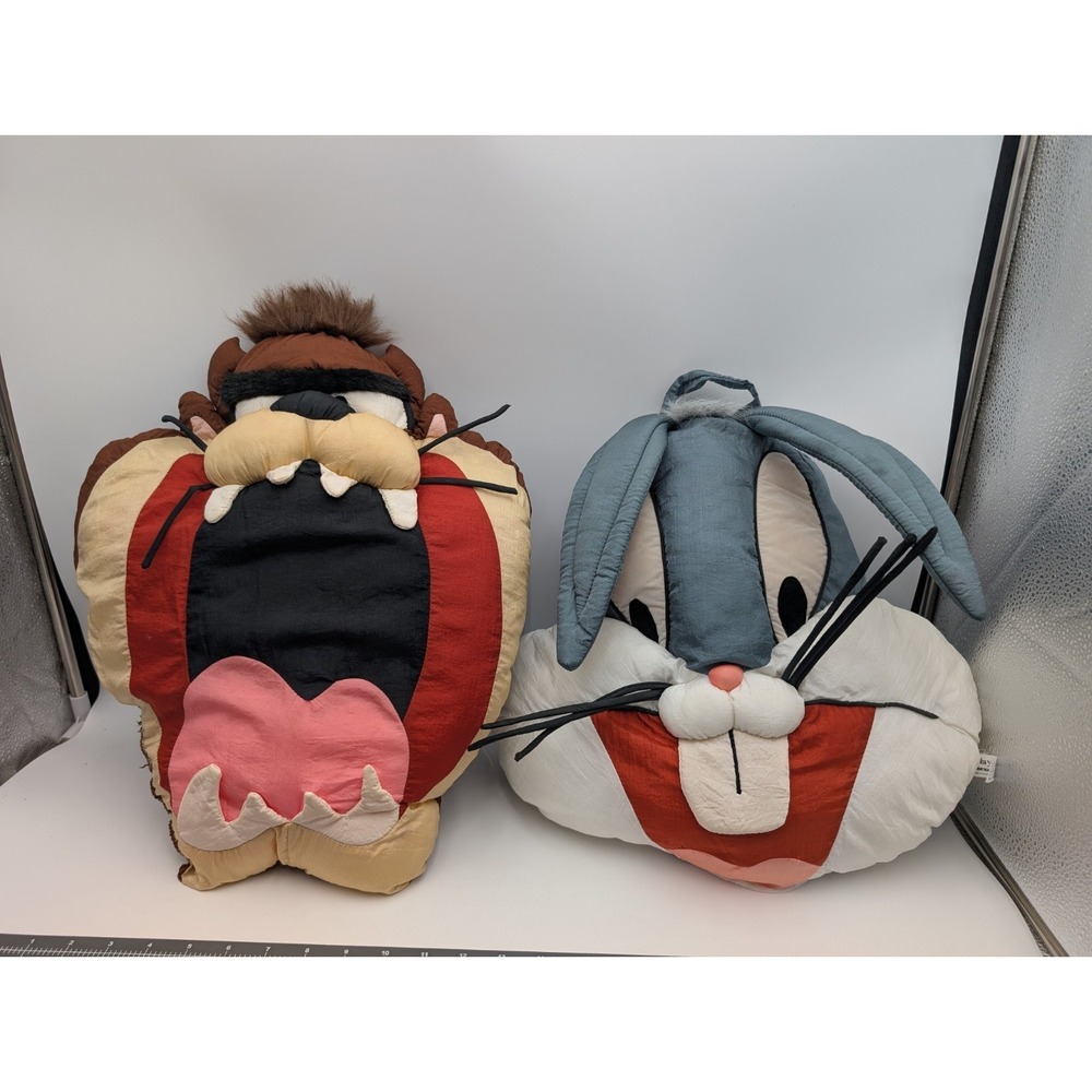 Looney Tunes‎ Tasmanian Devil Taz Bugs Bunny Pillow Plush 18 Inch Play by